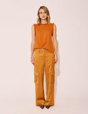 Lindsay Nicholas New York Pants Bleecker Street Pant in Marigold