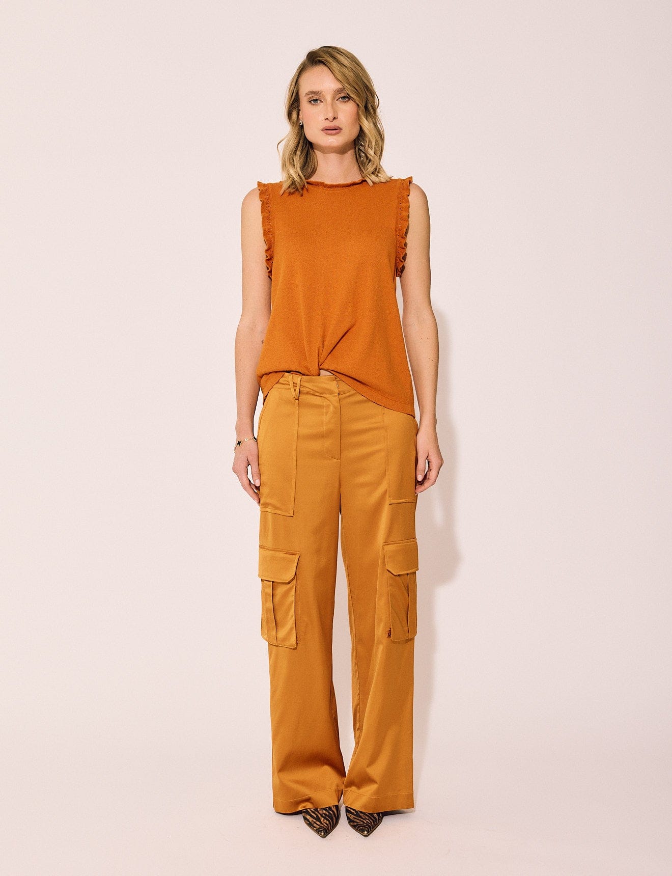 Lindsay Nicholas New York Pants Bleecker Street Pant in Marigold