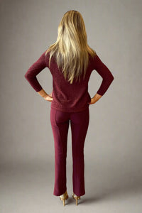 Lindsay Nicholas New York Ally Pant in Wine