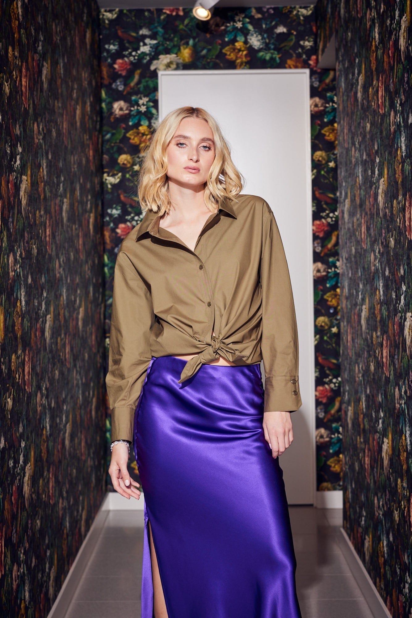 Marcia Oversized Shirt in Olive