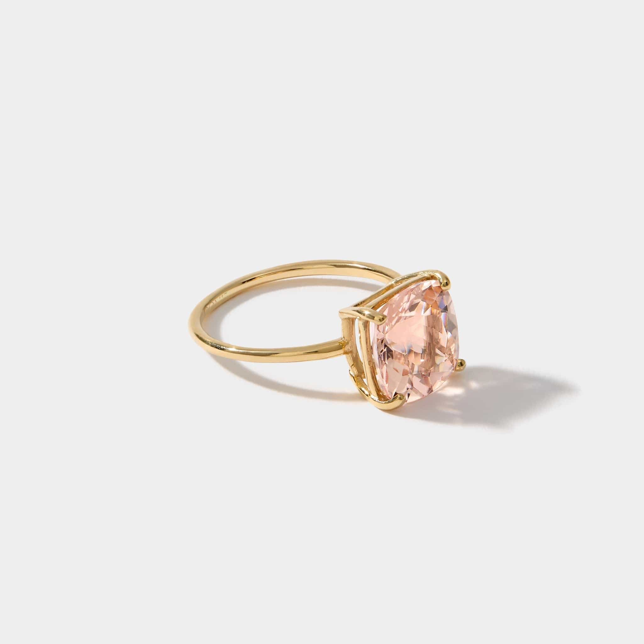 Cove Fine Jewelry Ring 4 / 14k Yellow Gold Cove | Morganite | Connecticut Coast