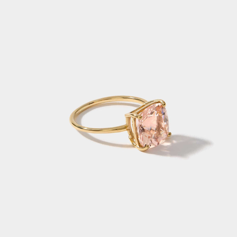 Cove Fine Jewelry Ring 4 / 14k Yellow Gold Cove | Morganite | Connecticut Coast