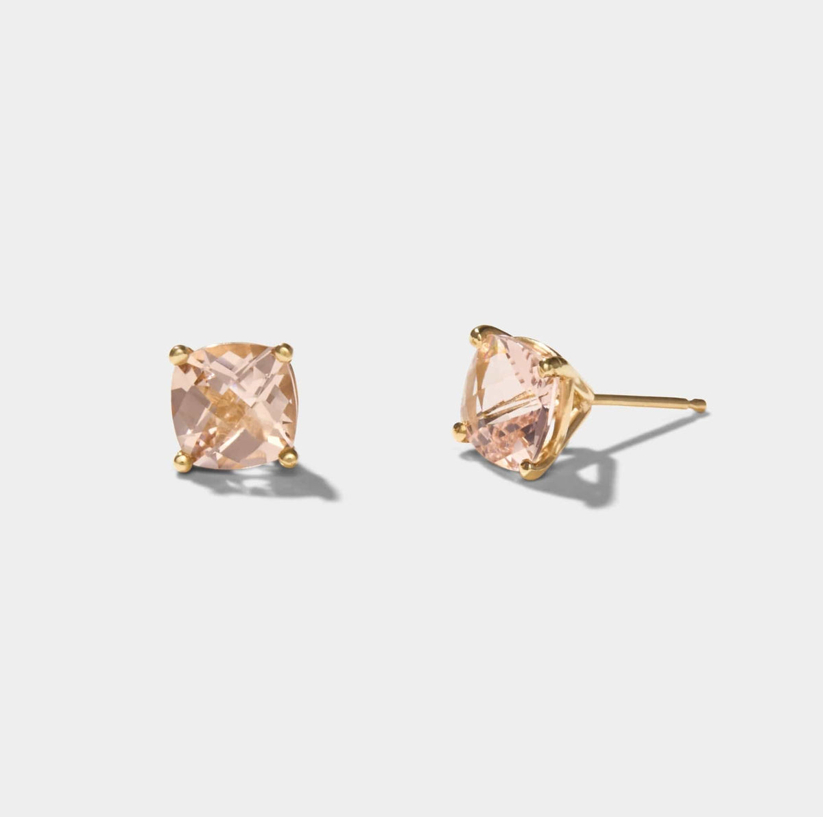 Cove Fine Jewelry Earrings Tide | Morganite Studs | Connecitcut Coast