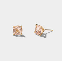 Cove Fine Jewelry Earrings Tide | Morganite Studs | Connecitcut Coast