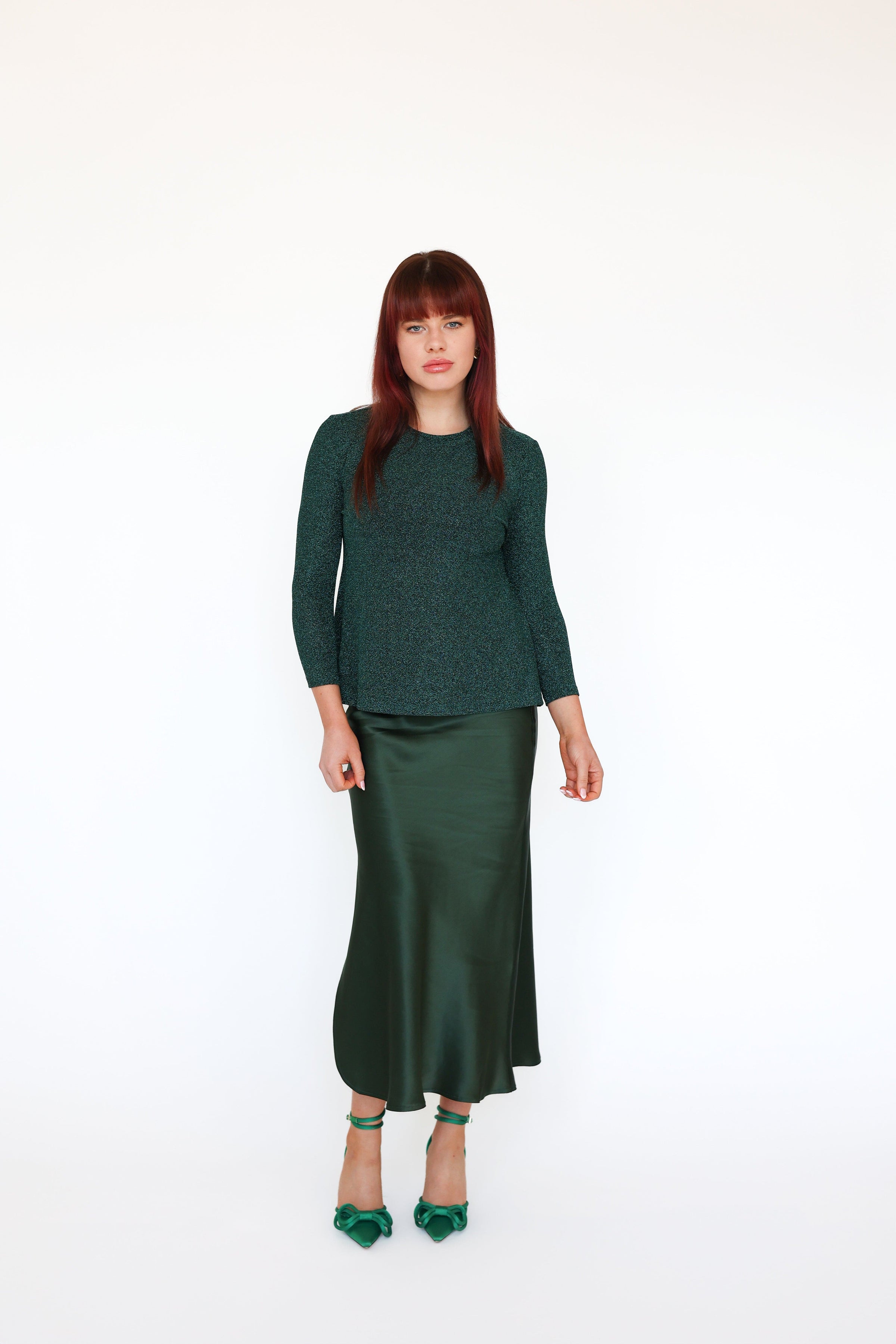 Lindsay Nicholas New York TOP Disco Top in Emerald