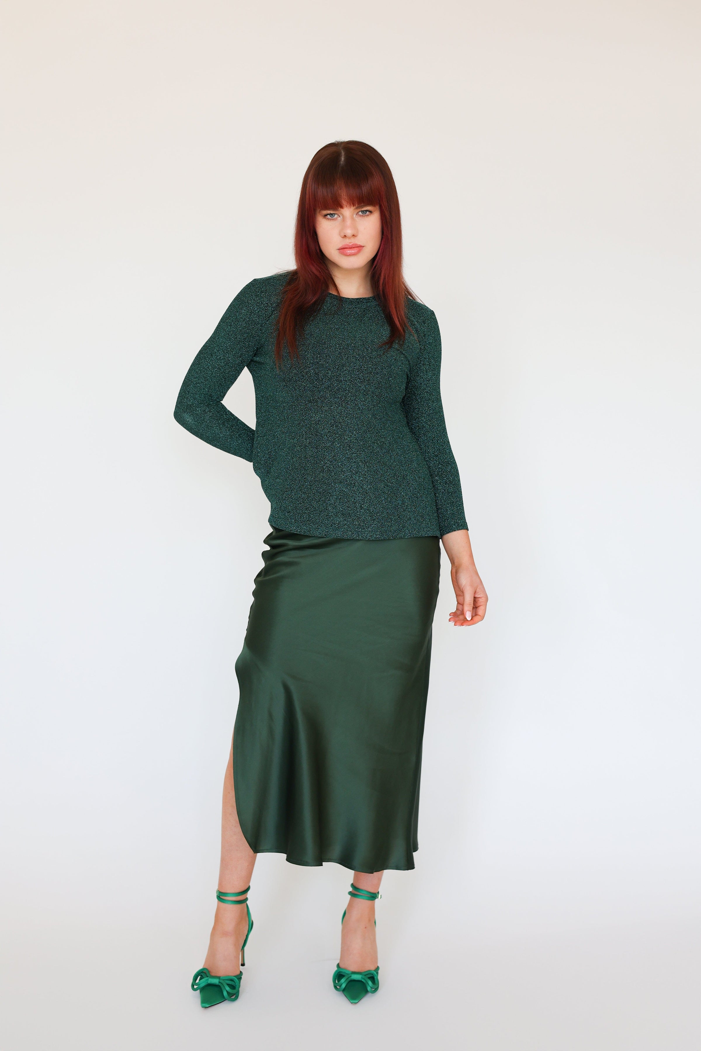 Lindsay Nicholas New York TOP Disco Top in Emerald