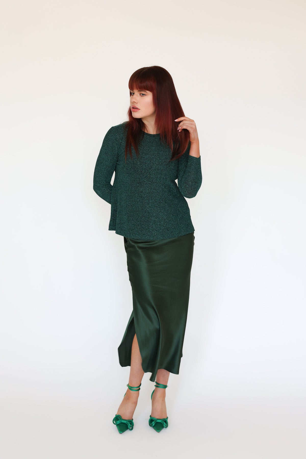 Lindsay Nicholas New York TOP Disco Top in Emerald