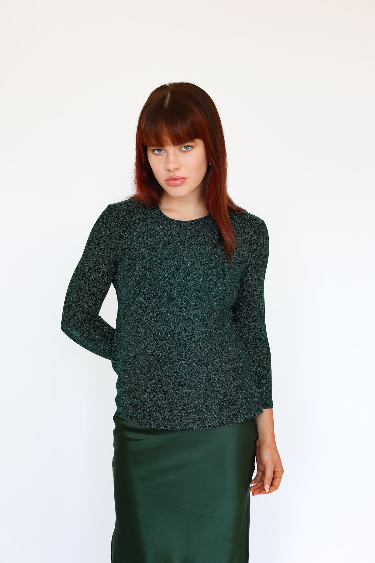 Lindsay Nicholas New York TOP Disco Top in Emerald