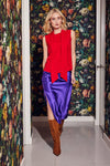 Lindsay Nicholas New York Blouse Bow Blouse in Classic Red