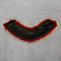 Lindsay Nicholas New York Apparel & Accessories Red Faux Fur Collar