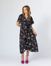 Lindsay Nicholas New York DRESS Sarah Maxi Dress in Black