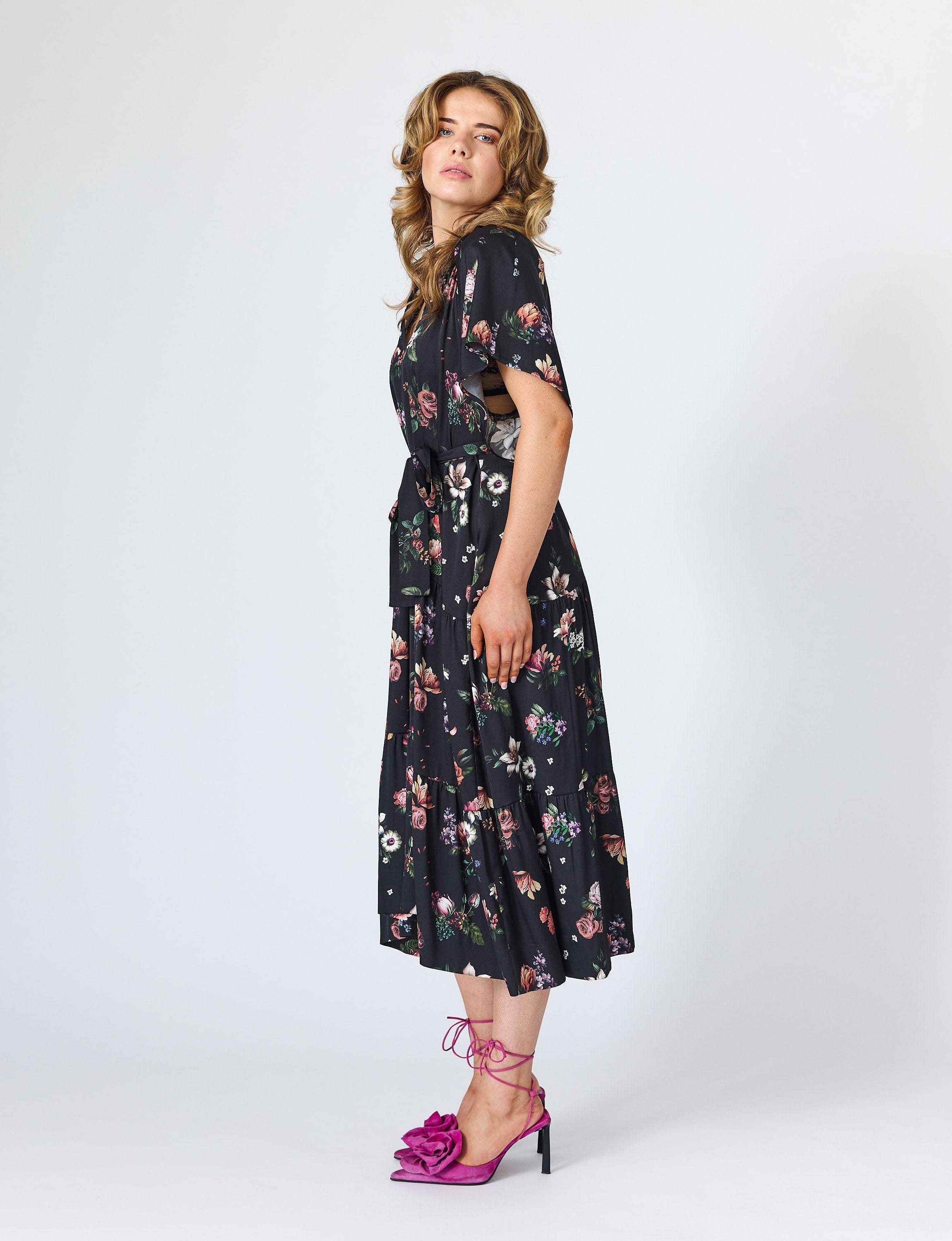 Lindsay Nicholas New York DRESS Sarah Maxi Dress in Black