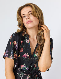 Lindsay Nicholas New York DRESS Sarah Maxi Dress in Black
