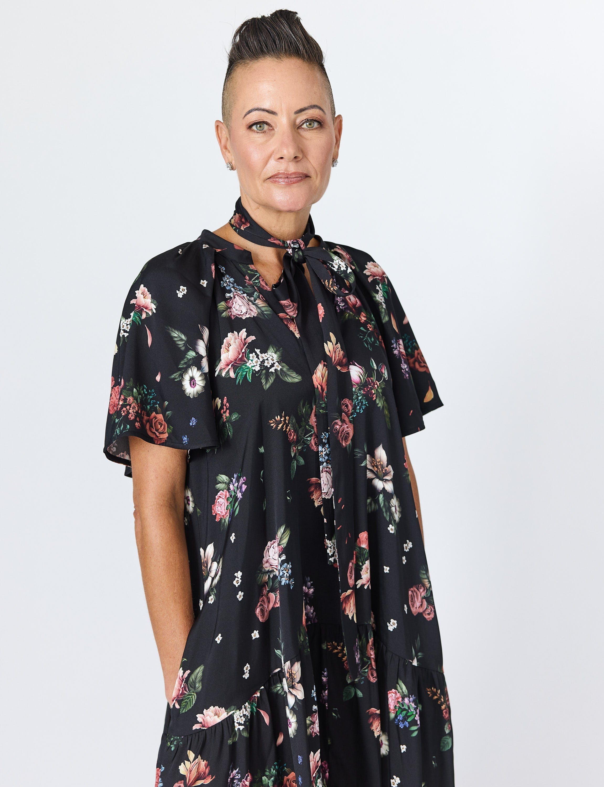 Lindsay Nicholas New York DRESS Sarah Mini Dress in Black
