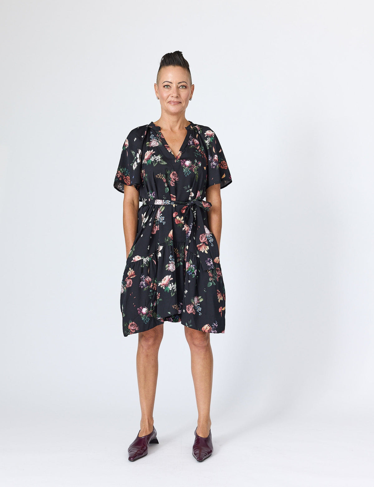 Lindsay Nicholas New York DRESS Sarah Mini Dress in Black