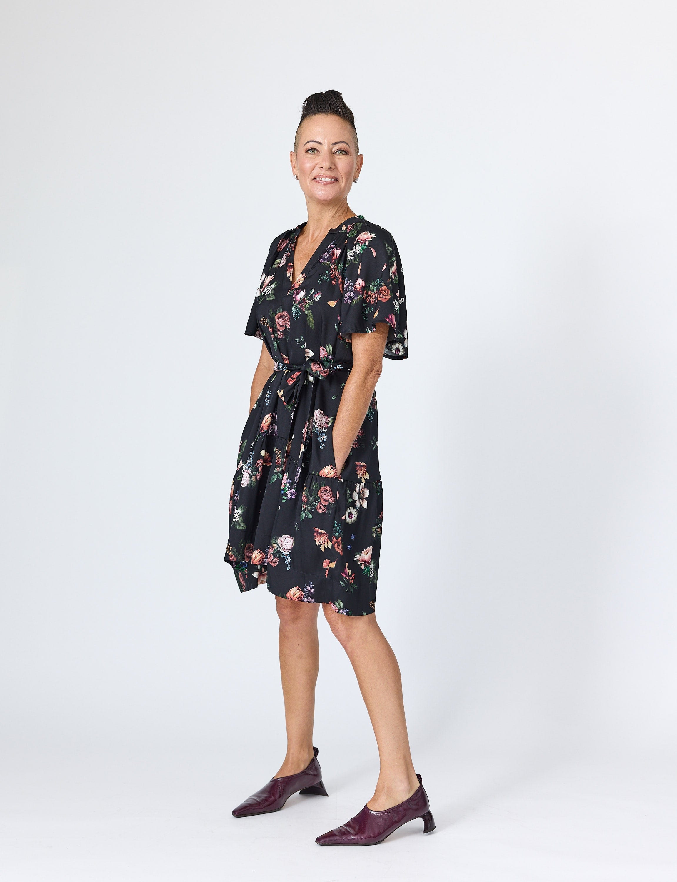 Lindsay Nicholas New York DRESS Sarah Mini Dress in Black