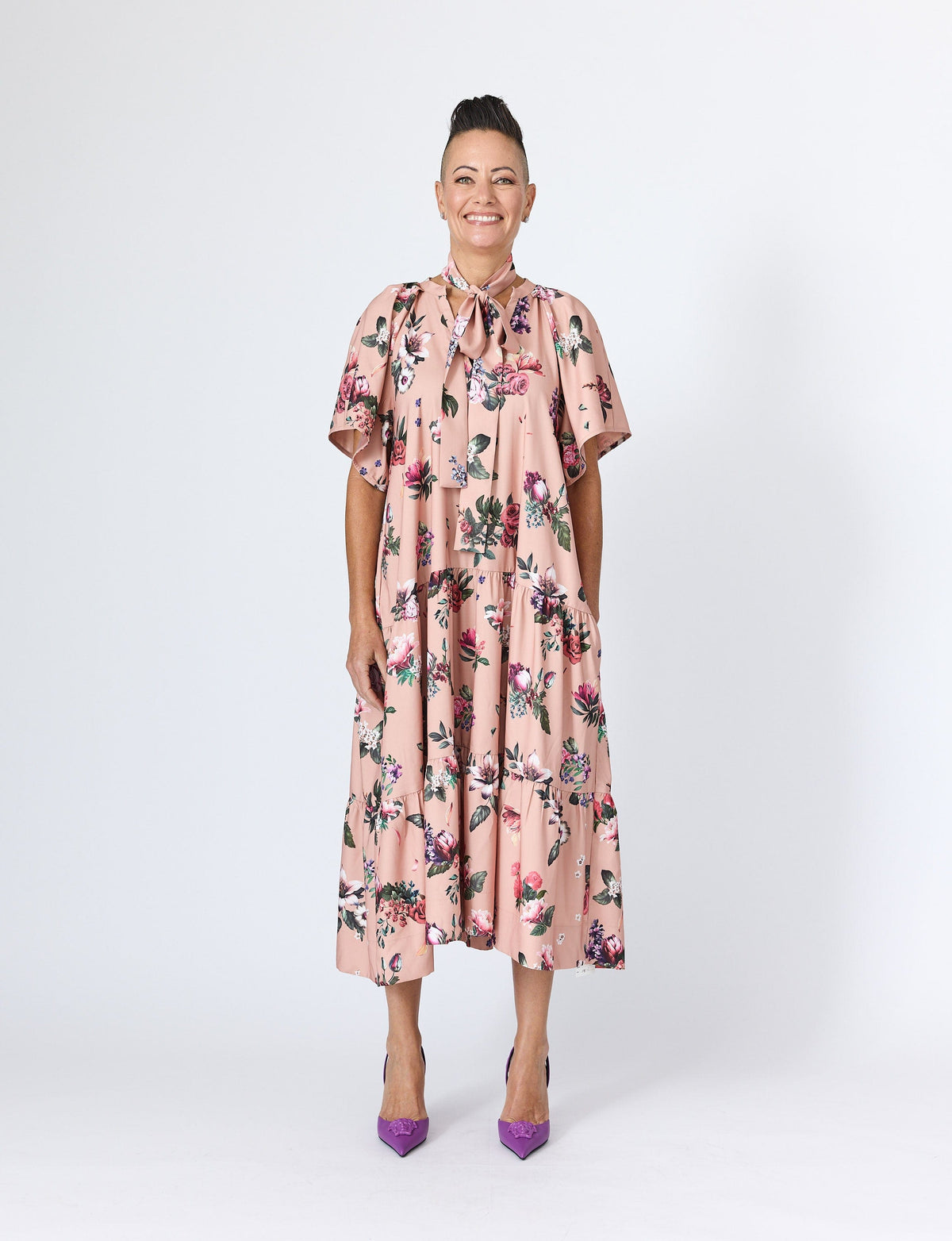 Lindsay Nicholas New York DRESS Sarah Maxi Dress in Sand