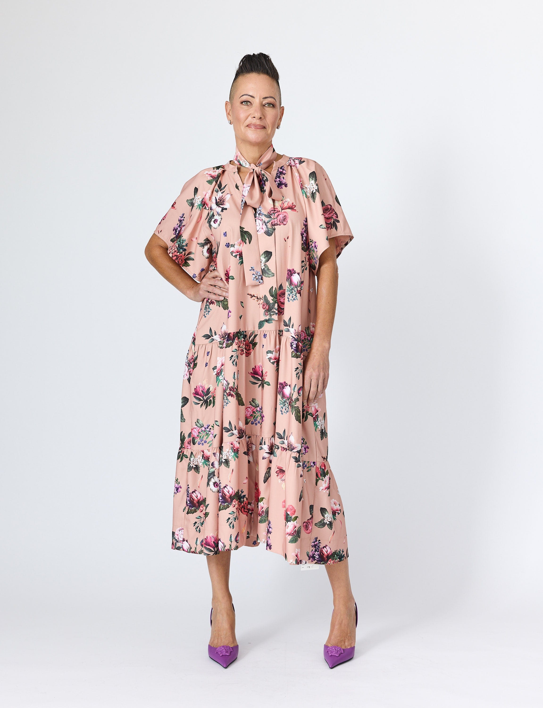 Lindsay Nicholas New York DRESS Sarah Maxi Dress in Sand