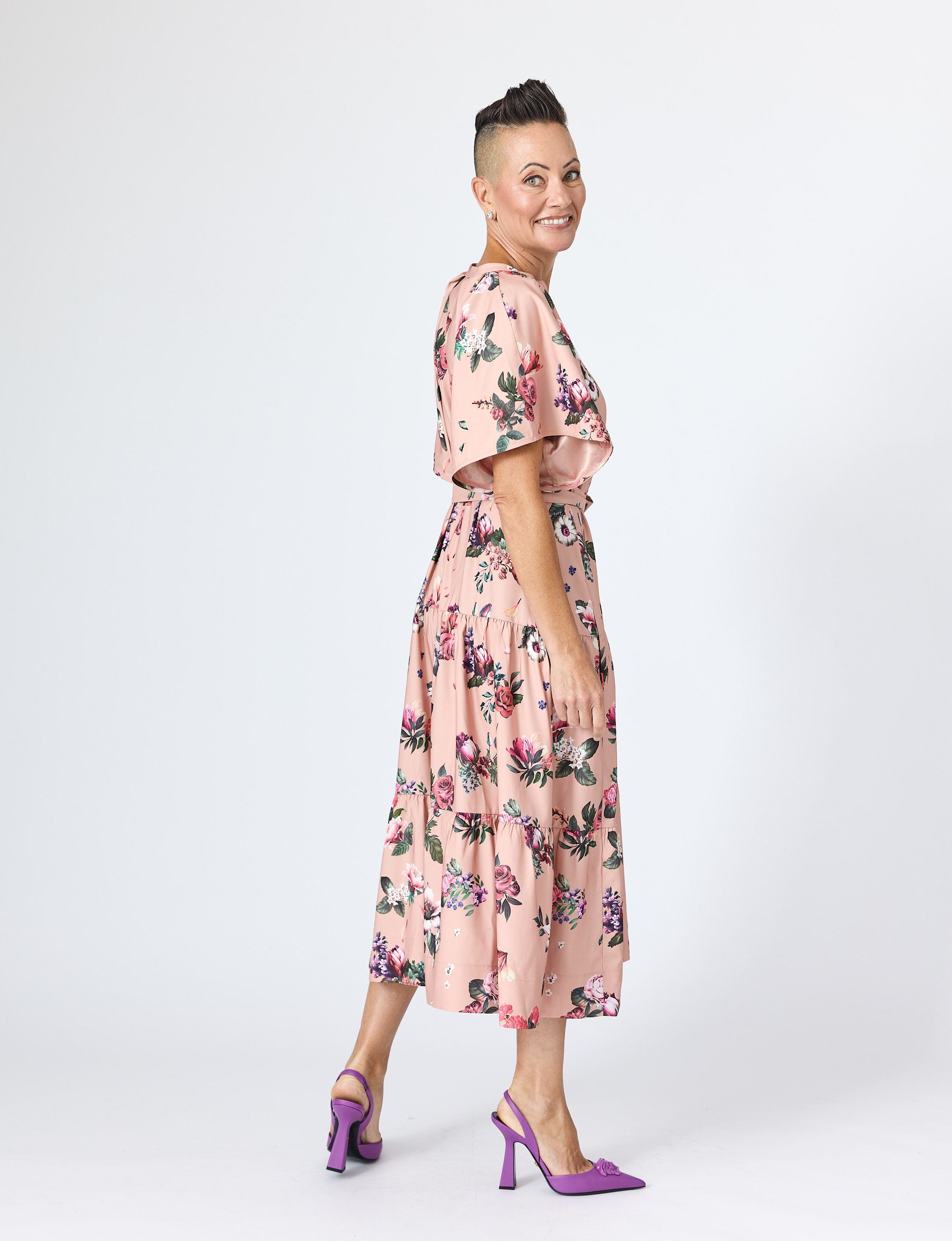 Lindsay Nicholas New York DRESS Sarah Maxi Dress in Sand