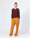 Lindsay Nicholas New York TOP Disco Glitter Bracelet Sleeve Top in Shiraz