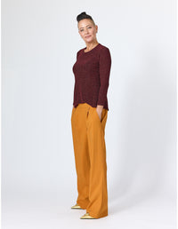 Lindsay Nicholas New York Apparel & Accessories Faux Rise Pant in Marigold