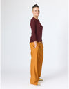 Lindsay Nicholas New York Apparel & Accessories Faux Rise Pant in Marigold