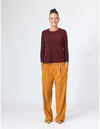 Lindsay Nicholas New York TOP Disco Glitter Bracelet Sleeve Top in Shiraz