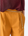 Lindsay Nicholas New York TOP Disco Glitter Bracelet Sleeve Top in Shiraz