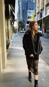Lindsay Nicholas New York COAT Short Faux Fur Coat in Black