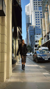 Lindsay Nicholas New York COAT Short Faux Fur Coat in Black