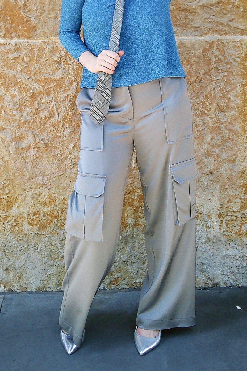 Lindsay Nicholas New York Bleecker Street Pant in Silver