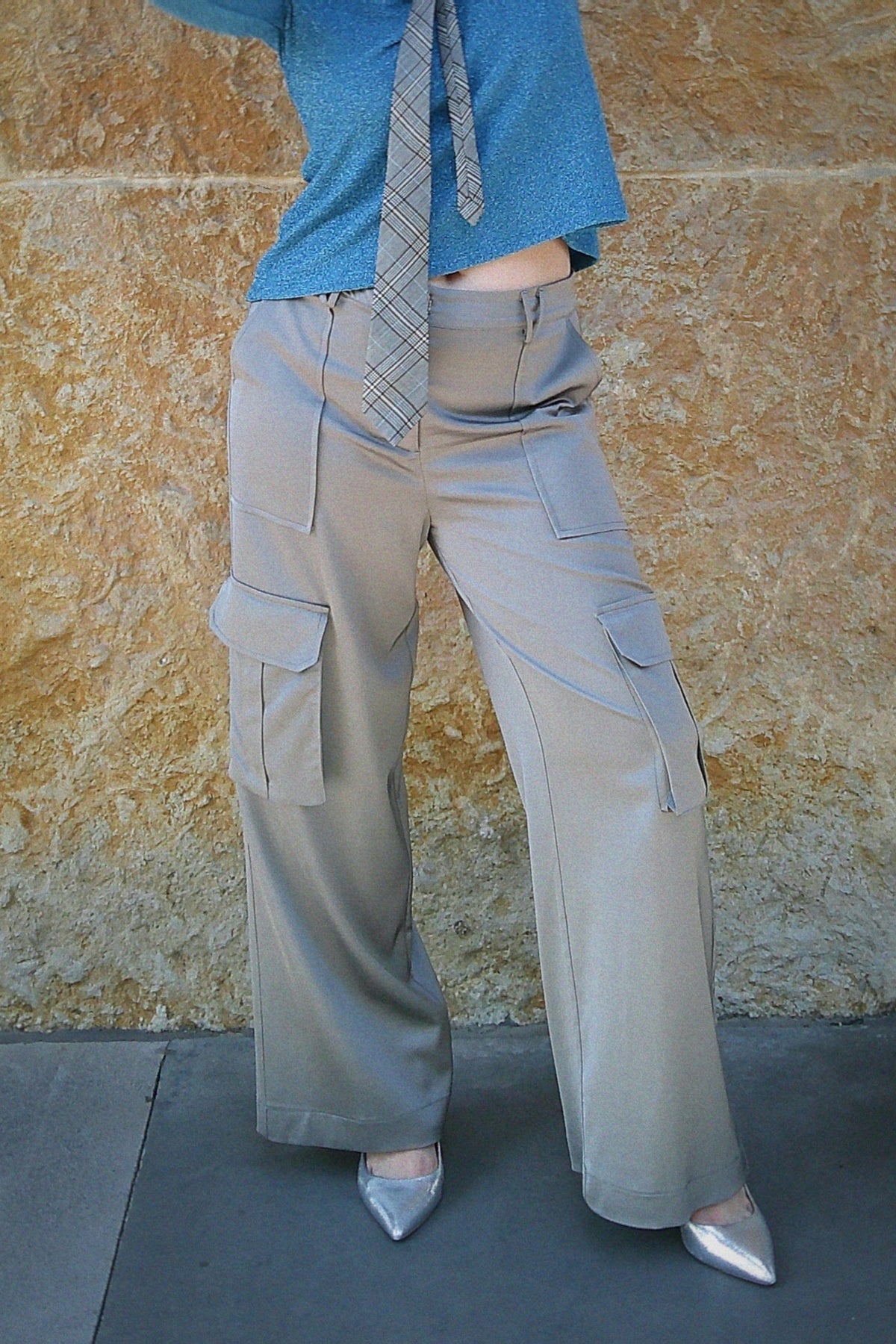 Lindsay Nicholas New York Bleecker Street Pant in Silver