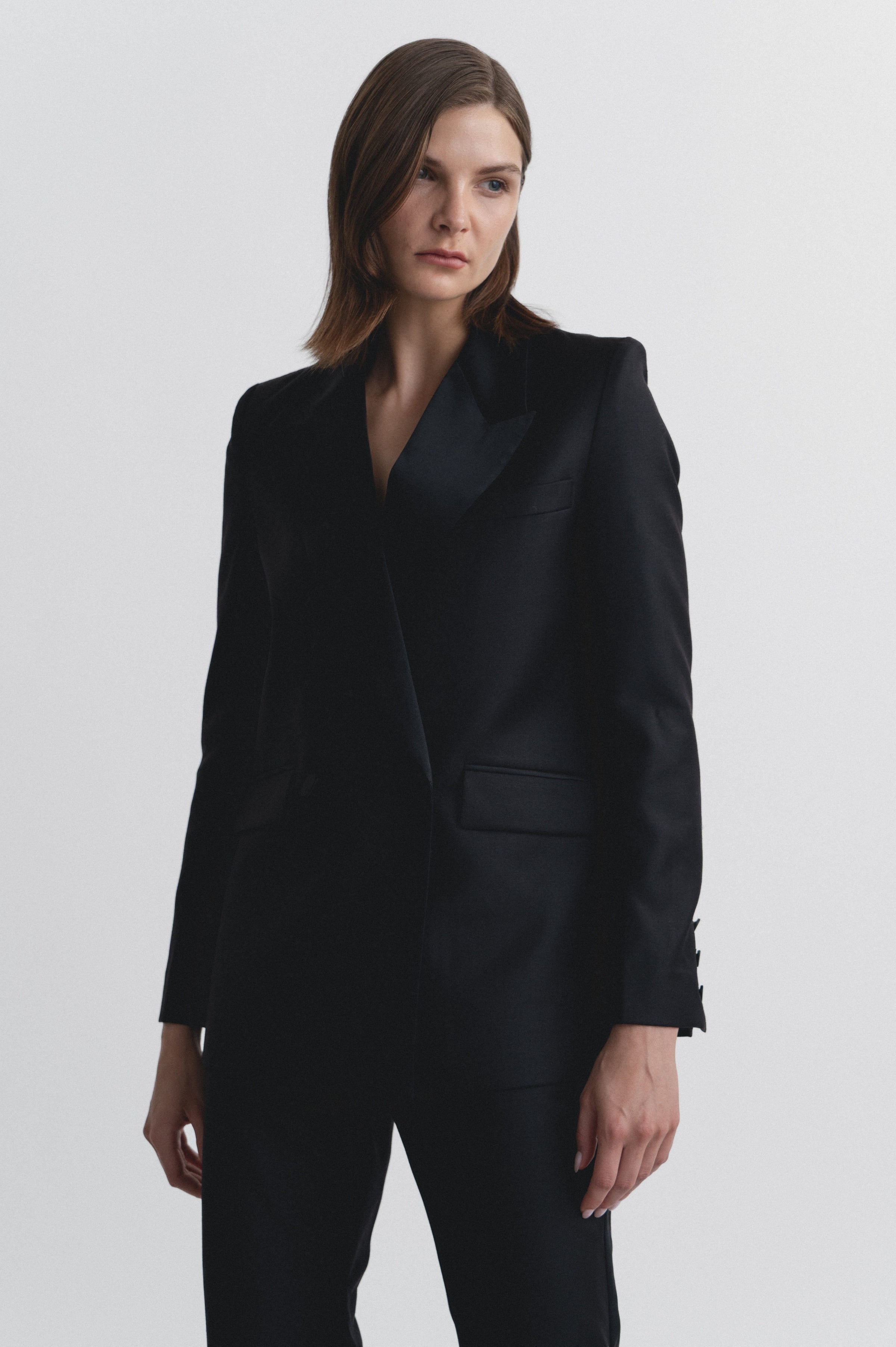 Lindsay Nicholas New York JACKETS Tuxedo Jacket in Black