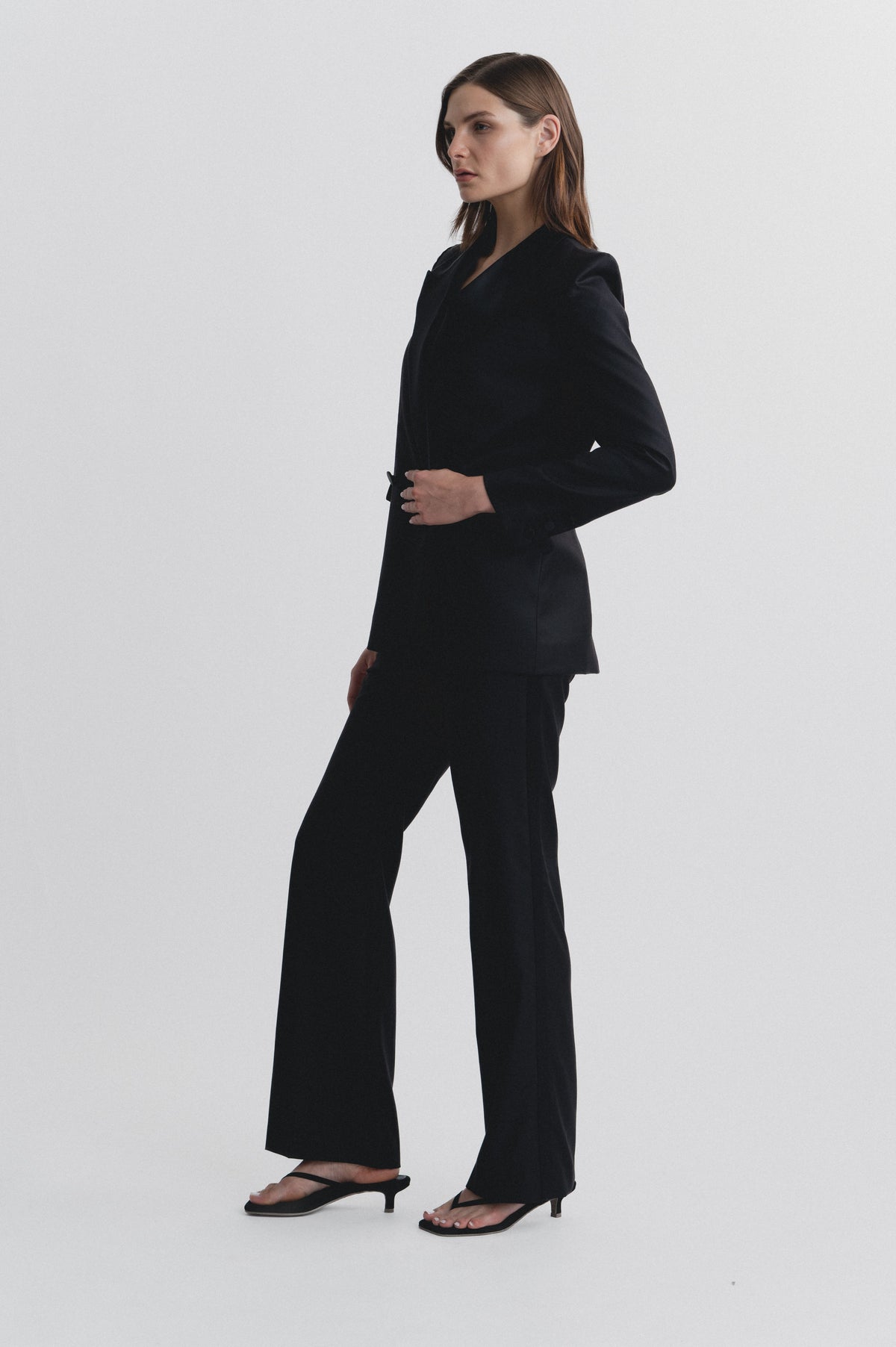 Lindsay Nicholas New York JACKETS Tuxedo Jacket in Black
