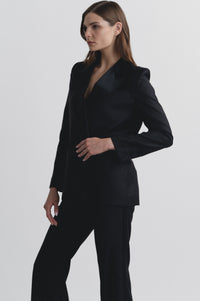 Lindsay Nicholas New York JACKETS Tuxedo Jacket in Black