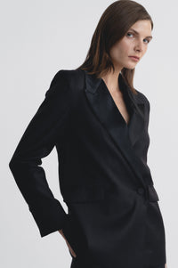 Lindsay Nicholas New York JACKETS Tuxedo Jacket in Black
