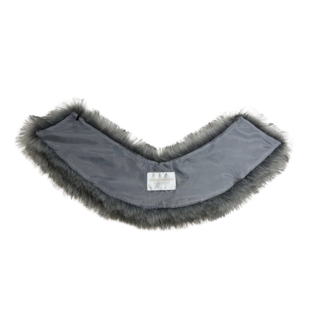 Grey Faux Fur Collar