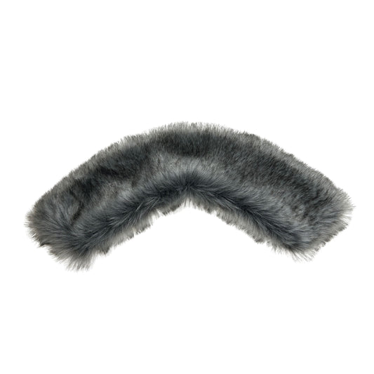 Grey Faux Fur Collar