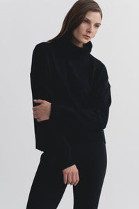 Lindsay Nicholas New York Varsity Sweater in Black