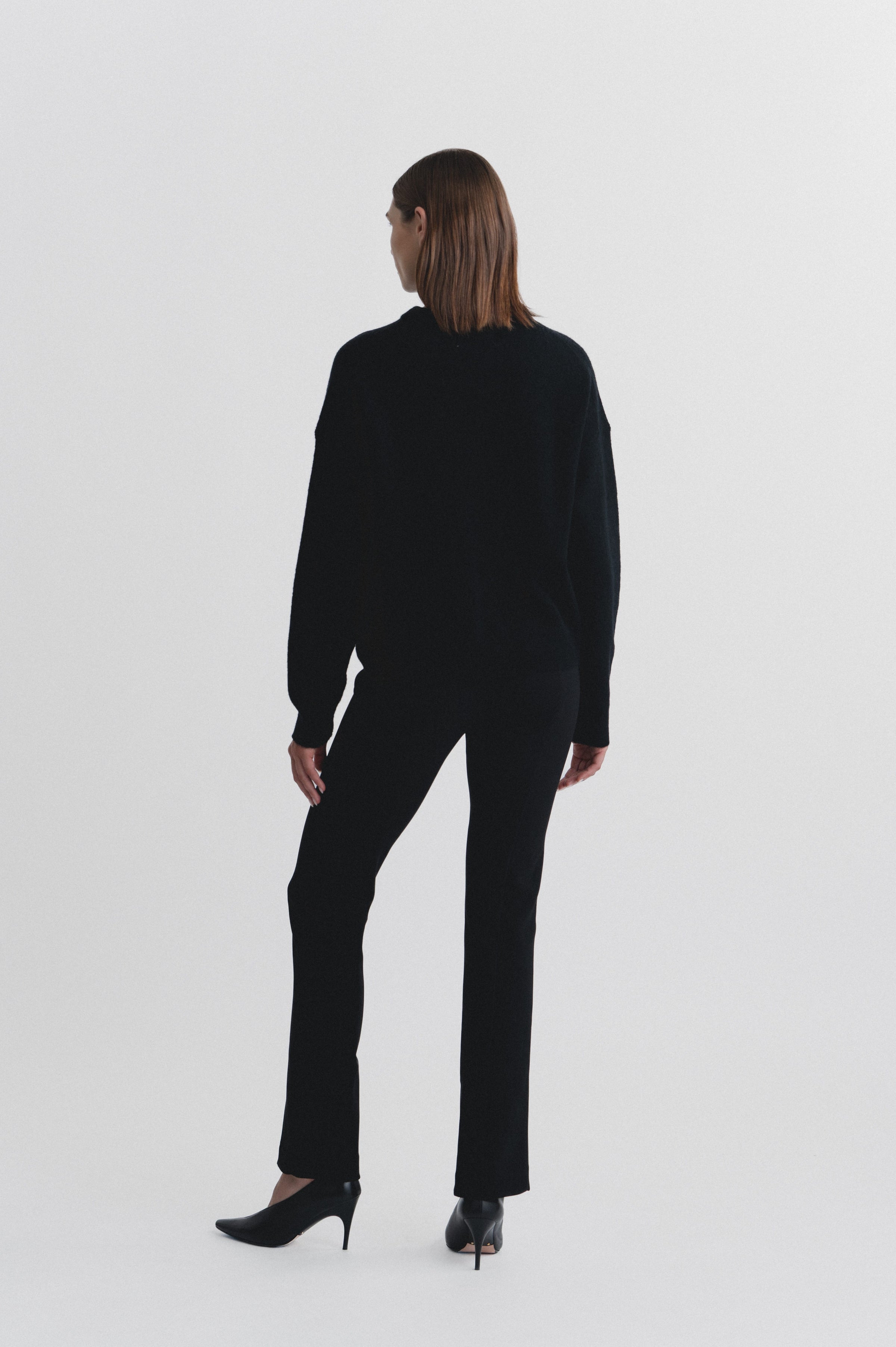 Lindsay Nicholas New York Varsity Sweater in Black