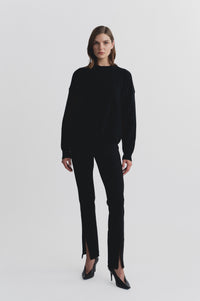 Lindsay Nicholas New York Varsity Sweater in Black