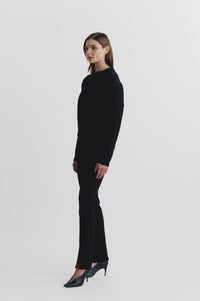 Lindsay Nicholas New York Varsity Sweater in Black