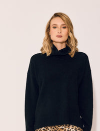 Lindsay Nicholas New York Varsity Sweater in Black