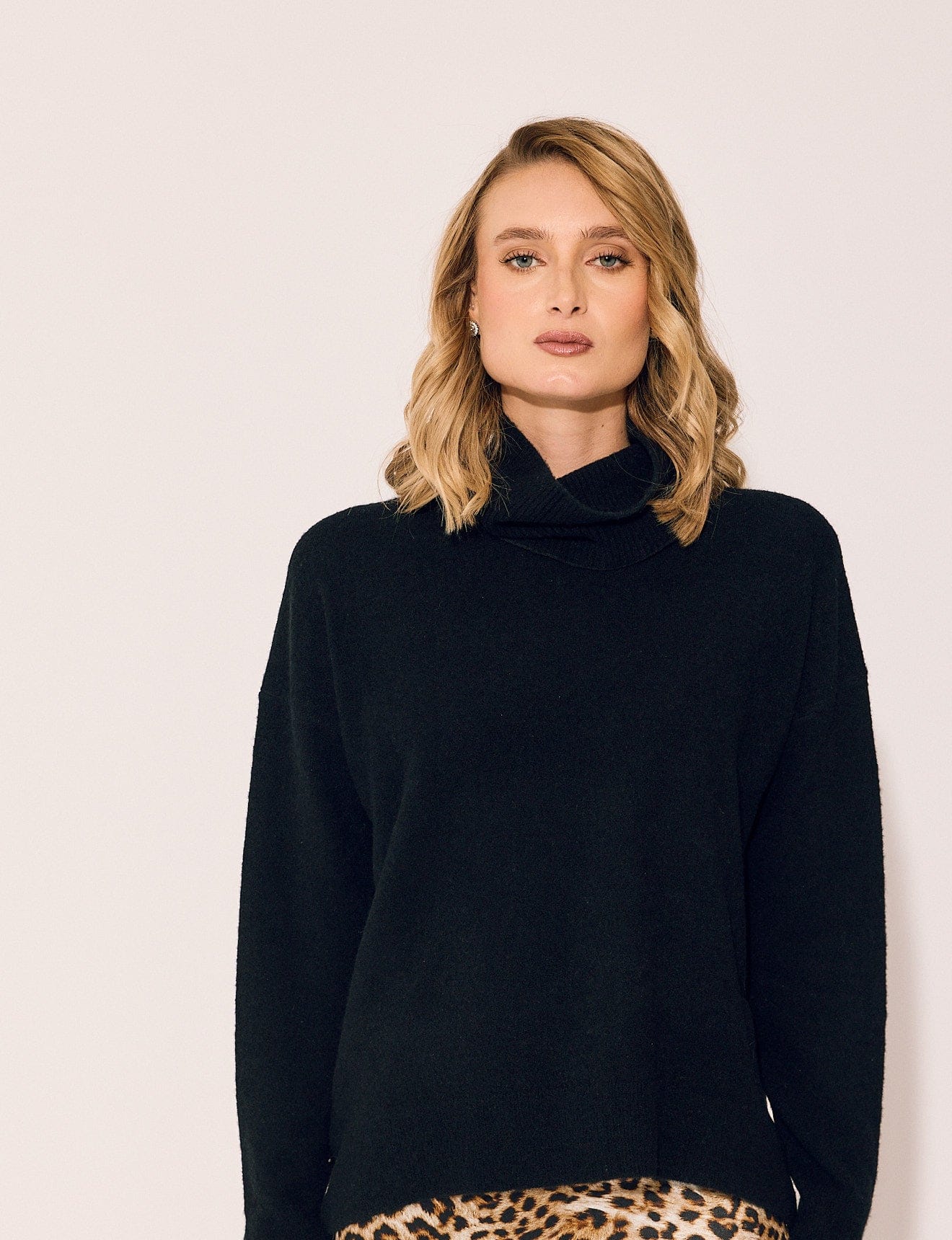 Lindsay Nicholas New York Varsity Sweater in Black