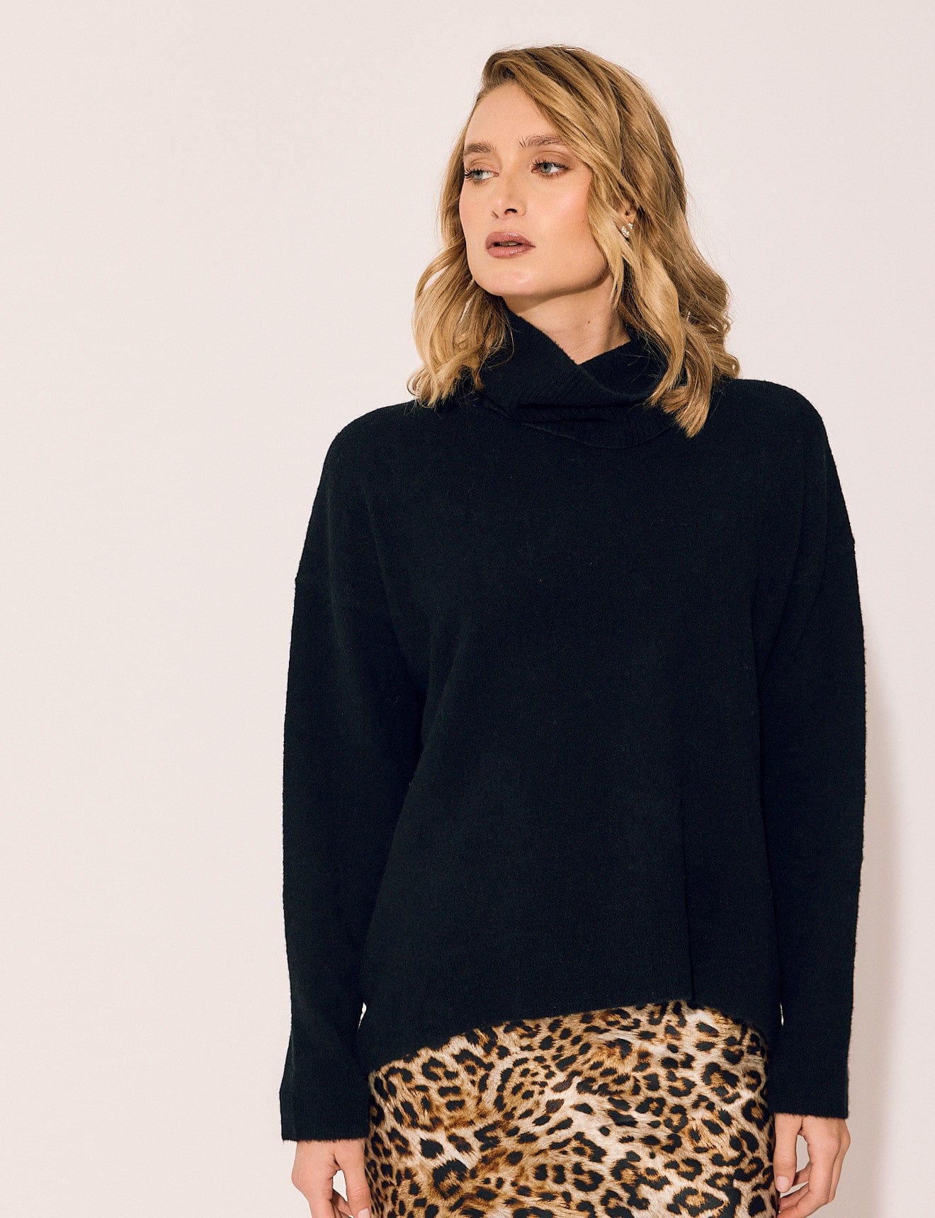 Lindsay Nicholas New York Varsity Sweater in Black