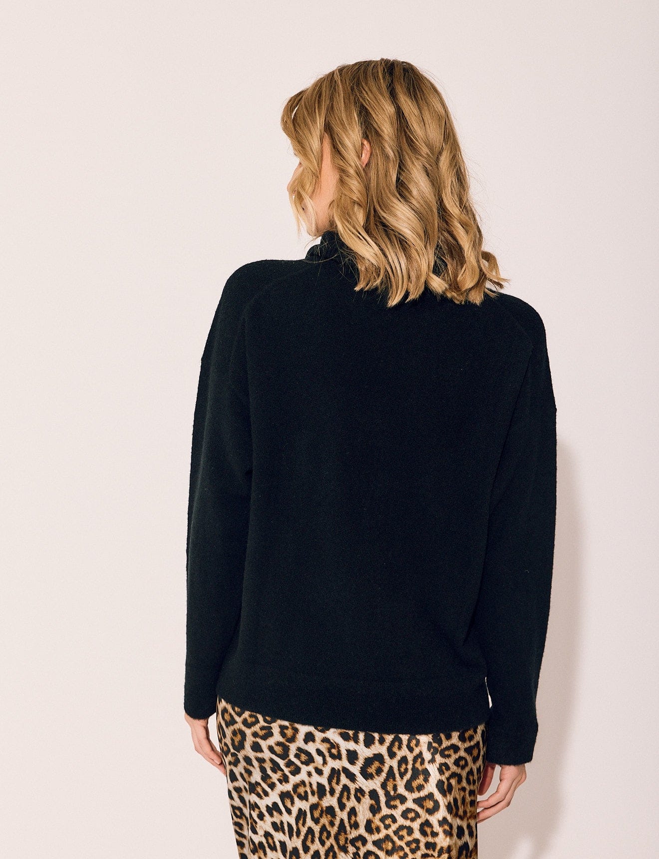 Lindsay Nicholas New York Varsity Sweater in Black