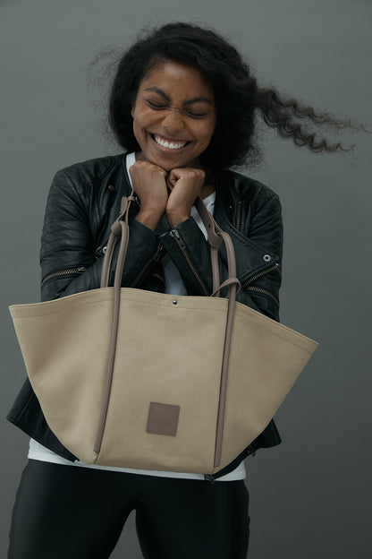 X-Nihilo x West 14th Fifth Avenue Tote Bag in Camel