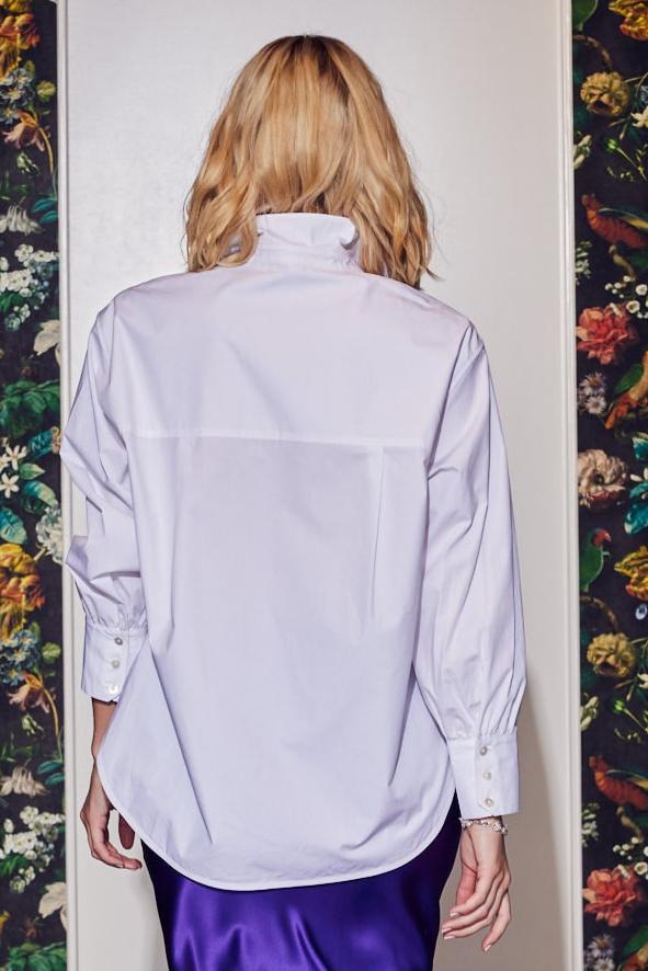 Lindsay Nicholas New York Shirts & Tops Marcia Oversized Shirt in White
