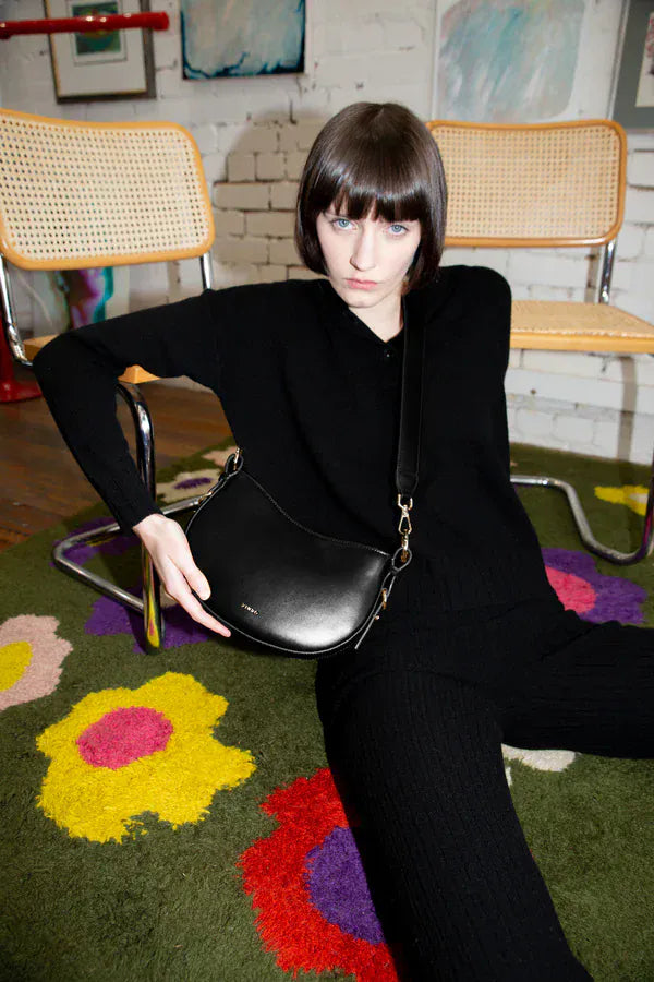 X-Nihlio Handbags bags Lune Bag in Black