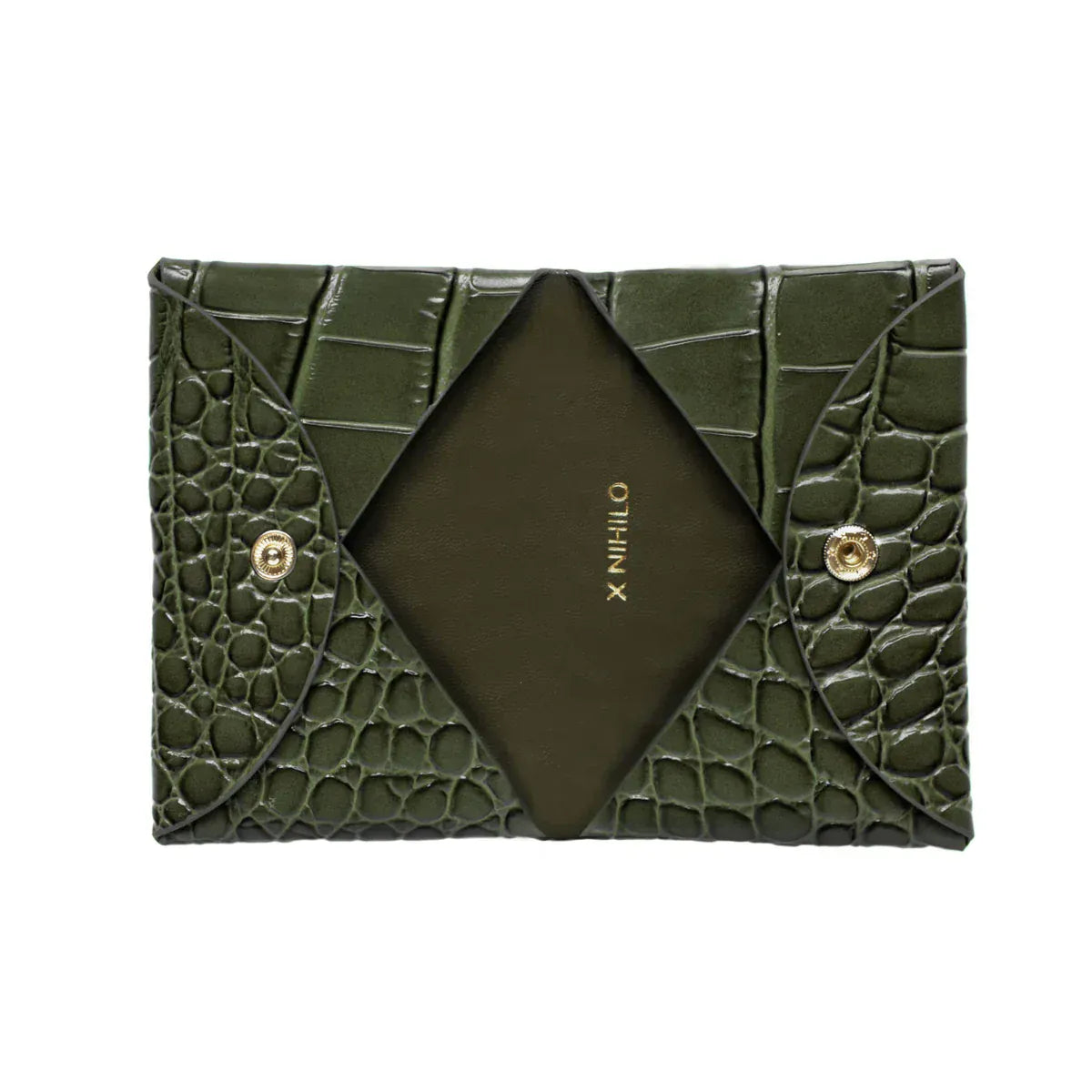 X-Nihlio Handbags bags Carla Card Holder in Olive